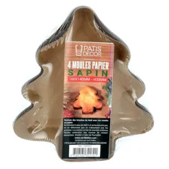 Moules de cuisson sapin (x4)-Cerf Dellier Discount