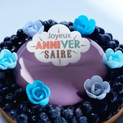 Nuages azyme Joyeux Anniversaire (x32)-Cerf Dellier Discount