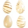 Oeufs chocolat blanc assortis 3D 3,8 x 2,4 cm (x96)-Cerf Dellier Sale