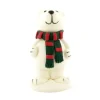 Ours comestible Polaire Blanc écharpe 6 cm-Cerf Dellier