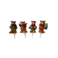 Oursons assortis sur pique (x48)-Cerf Dellier Clearance