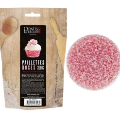 Paillettes comestibles roses 300 g-Cerf Dellier Hot