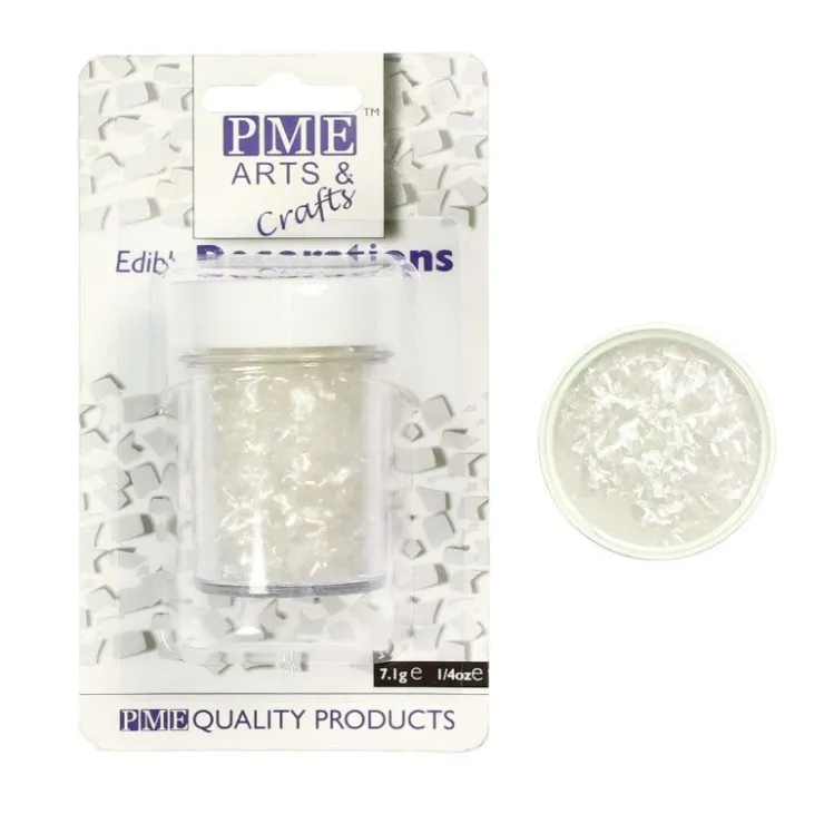 Paillettes irisées blanches PME (7 g)-Cerf Dellier New