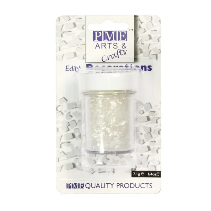 Paillettes irisées blanches PME (7 g)-Cerf Dellier New