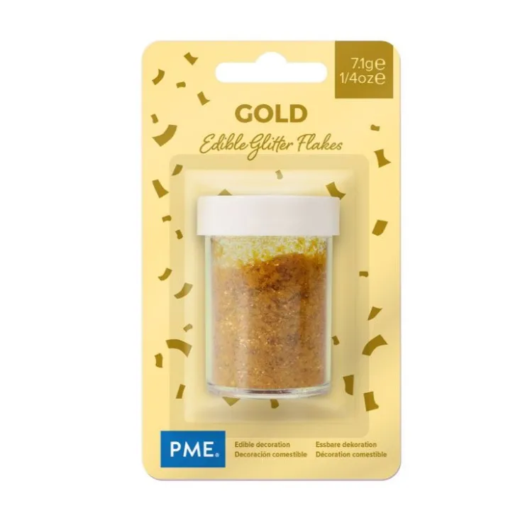 Paillettes irisées dorées PME 7 g-Cerf Dellier Outlet