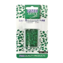 Paillettes irisées vertes PME (7 g)-Cerf Dellier Discount
