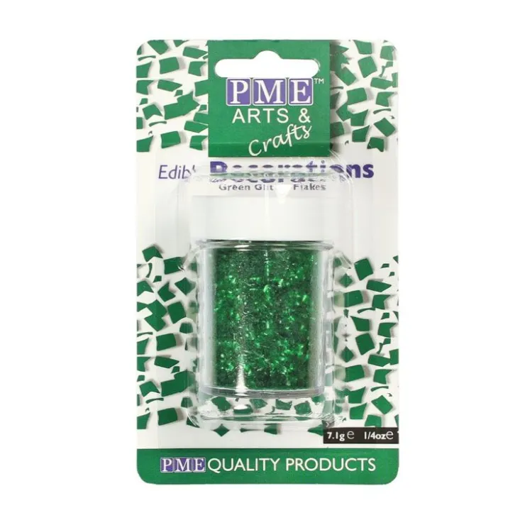 Paillettes irisées vertes PME (7 g)-Cerf Dellier Discount
