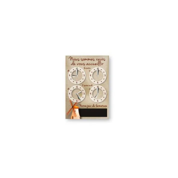 Panneau ouvert 4 cadrans 15 x 22 cm-Cerf Dellier