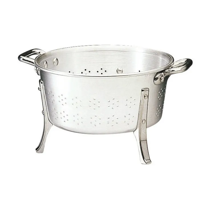 Passoire en aluminium à pieds et à anses 32 cm-Cerf Dellier Discount