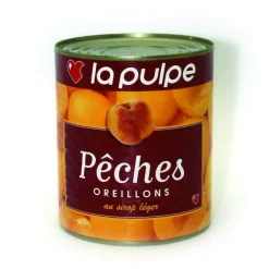Pêches au sirop léger 850 ml-Cerf Dellier Discount