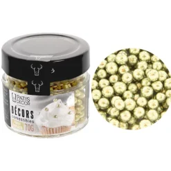 Perles dorées comestibles Ø 5 mm 70 g-Cerf Dellier