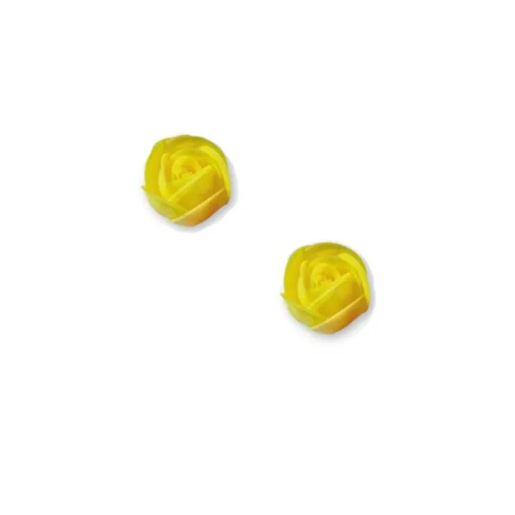 Petite rose jaune en azyme (x12)-Cerf Dellier