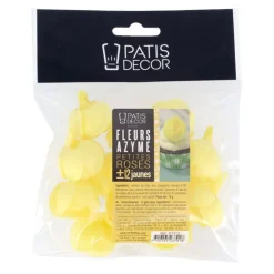 Petite rose jaune en azyme (x12)-Cerf Dellier
