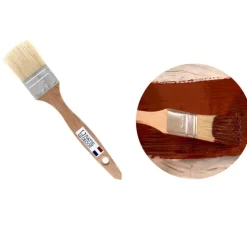 Pinceau plat soie manche bois 45 mm-Cerf Dellier Discount