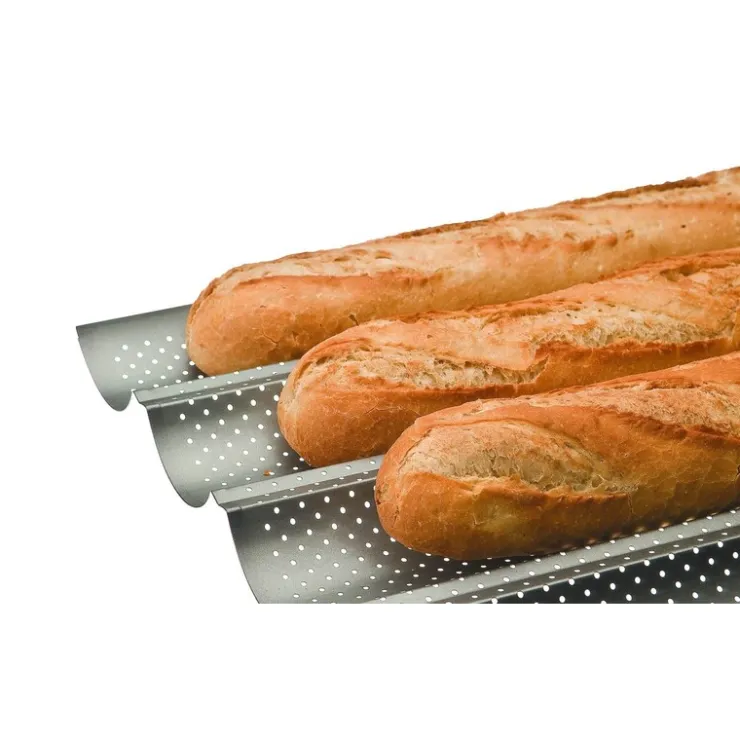 Plaque à baguettes perforée antiadhésive 4 baguettes-Cerf Dellier Clearance