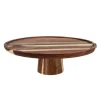 Plateau en bois H 10,5 cm Ø26 cm-Cerf Dellier Discount