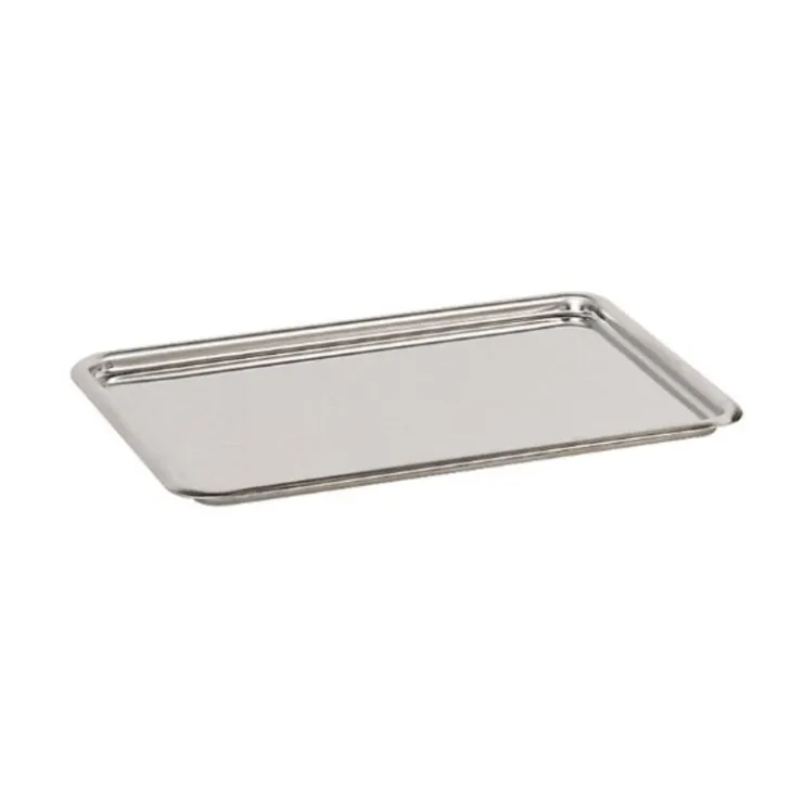 Plateau pâtissier inox bords ronds 31 cm-Cerf Dellier Best