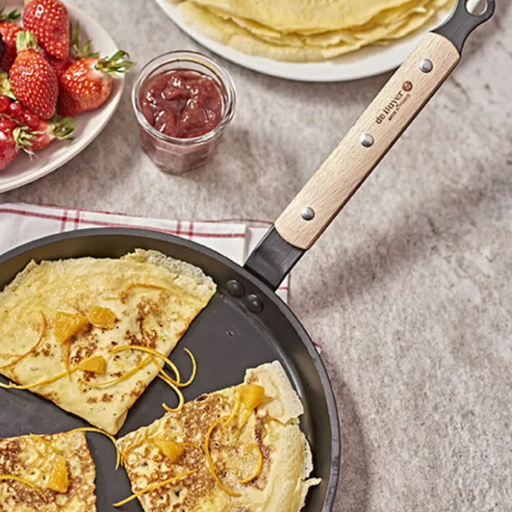 Poêle à crêpes anti-adhésive CHOC B BOIS De Buyer Ø 26 cm-Cerf Dellier Sale