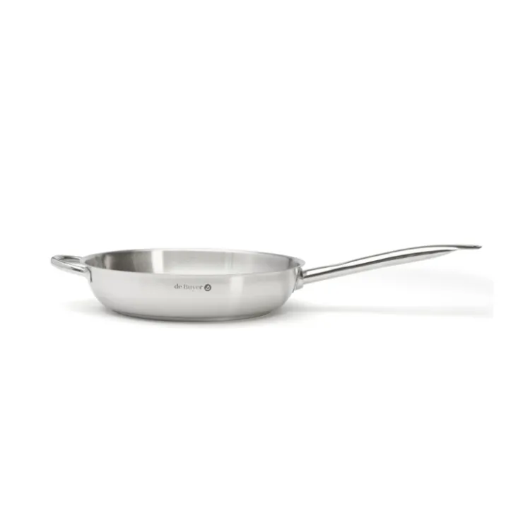 Poêle à frire ronde inox Prim'Appety 32 cm-Cerf Dellier Best