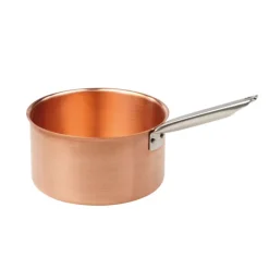 Poêlon à sucre cuivre queue froide inox bord verse-franc 20 cm-Cerf Dellier Hot