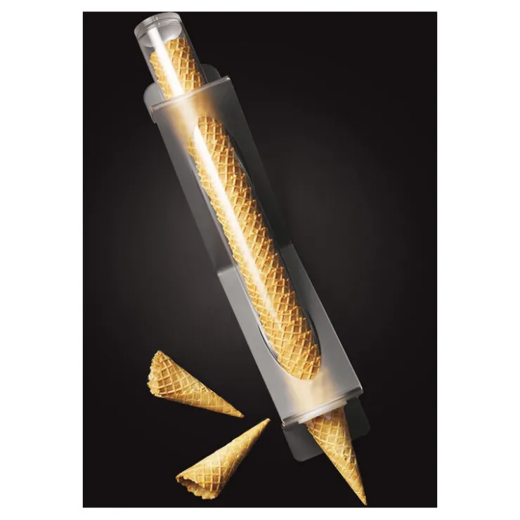 Porte-cornets à glace mural PMMA hauteur 56 cm-Cerf Dellier Hot