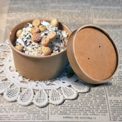 Pot à glace 125 ml avec couvercle (x 8)-Cerf Dellier Clearance