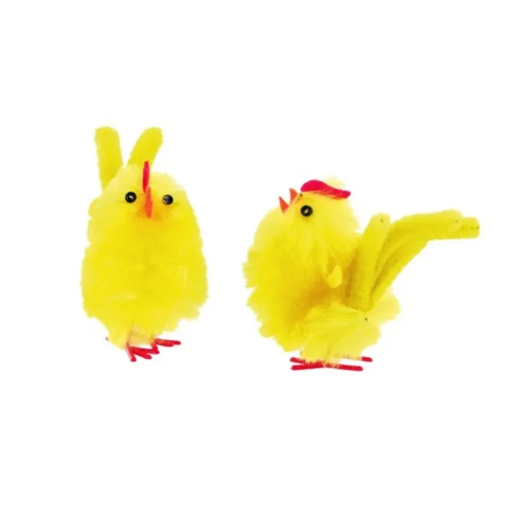 Poussin de pâques jaune à crête (x3)-Cerf Dellier Sale