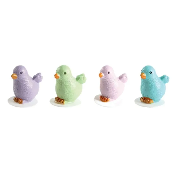 Poussins sur pique plastique assortis (x64)-Cerf Dellier Clearance