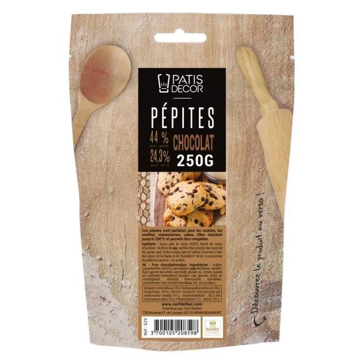 Pépites de chocolat noir Barry 250 g-Cerf Dellier Online