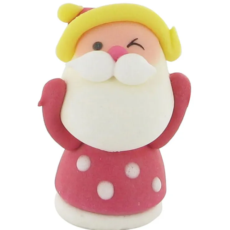 Père Noël clin d'œil comestibles (x24)-Cerf Dellier Sale