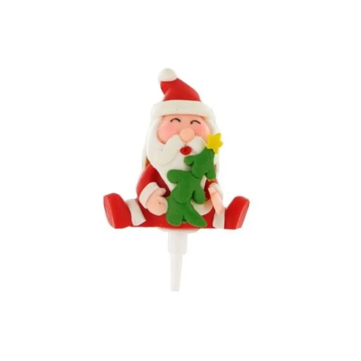 Père Noël et Sapin sur pique-Cerf Dellier Outlet