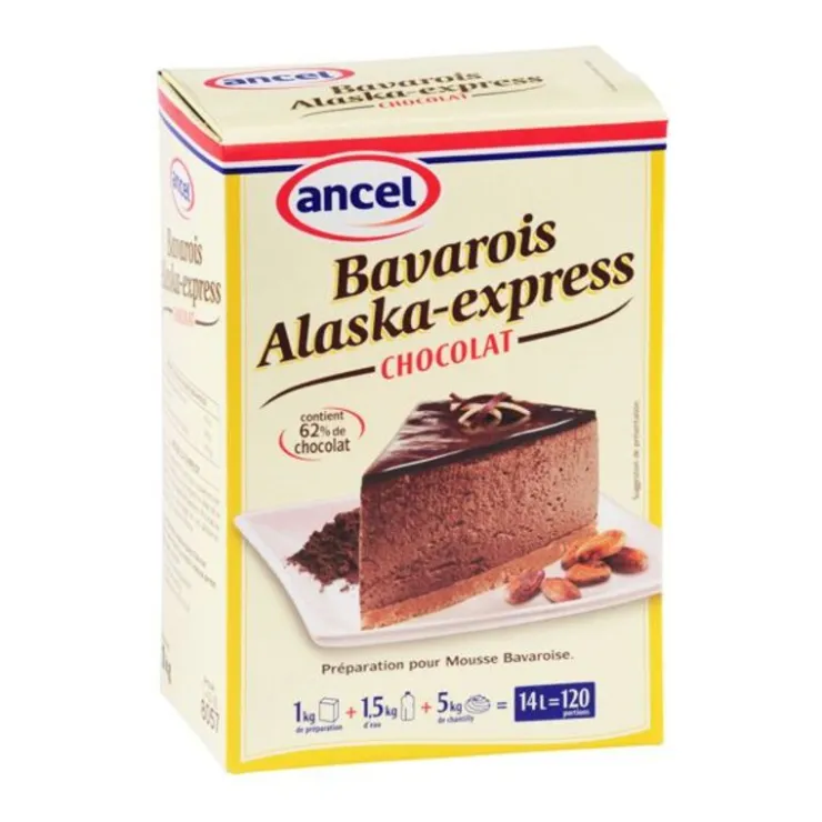 Préparation bavarois chocolat Alaska 1 kg-Cerf Dellier Clearance