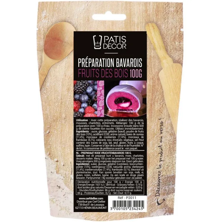 Préparation bavarois Fruits des Bois-Cerf Dellier
