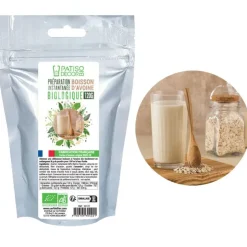 Préparation instantanée pour boisson avoine biologique 120 g - DDM 08/24-Cerf Dellier Discount