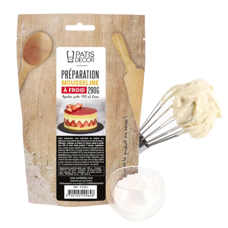 Préparation mousseline à froid 290 g-Cerf Dellier Hot