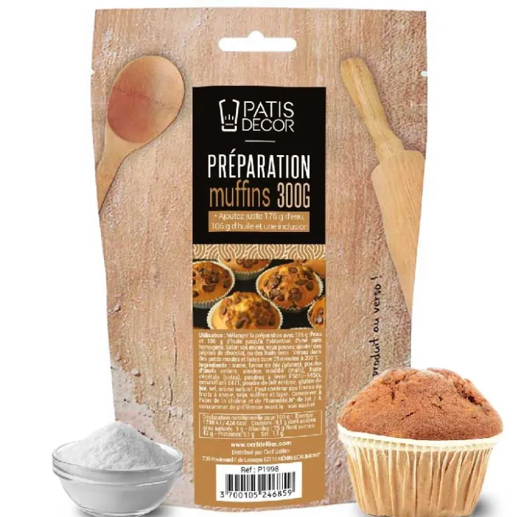 Préparation muffins 300 g-Cerf Dellier Hot