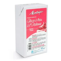 Préparation stérilisée pour glace à l'eau à l'italienne - saveur fraise - 1,1 kg-Cerf Dellier Discount
