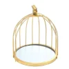 Présentoir cage à oiseaux doré 21 cm-Cerf Dellier New