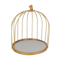 Présentoir cage à oiseaux doré 25 cm-Cerf Dellier Sale