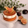 Présentoir cupcake individuel blanc en céramique - Ø 10 cm-Cerf Dellier Best