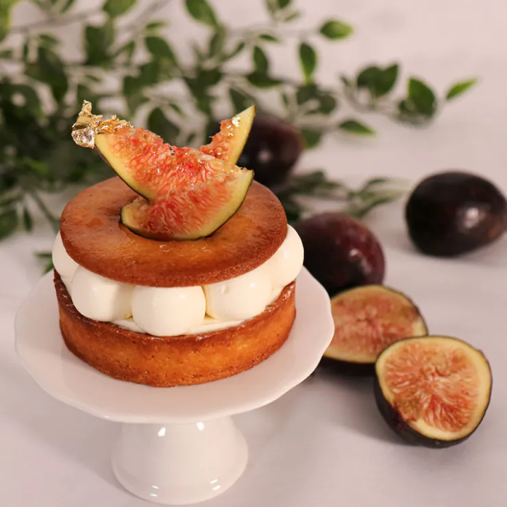 Présentoir cupcake individuel blanc en céramique - Ø 10 cm-Cerf Dellier Best