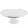 Présentoir gâteau en céramique blanc Ø 30 cm-Cerf Dellier Discount