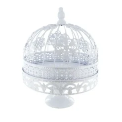 Présentoir gâteaux cage brodée 26 cm-Cerf Dellier Outlet
