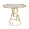 Présentoir gâteaux miroir doré 25 cm-Cerf Dellier Discount