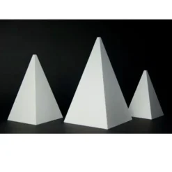 Présentoir polystyrène pyramide 4 faces-Cerf Dellier Clearance