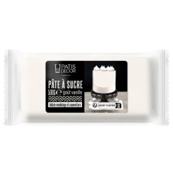 Pâte à sucre blanc arôme vanille 500 g-Cerf Dellier Best