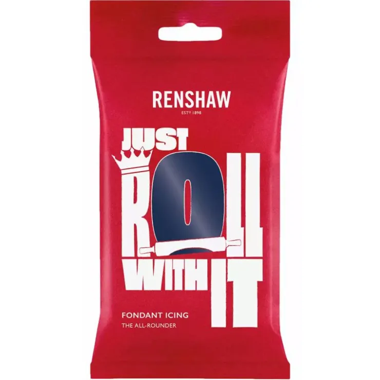 Pâte à sucre Bleu Marine Renshaw 250 g-Cerf Dellier