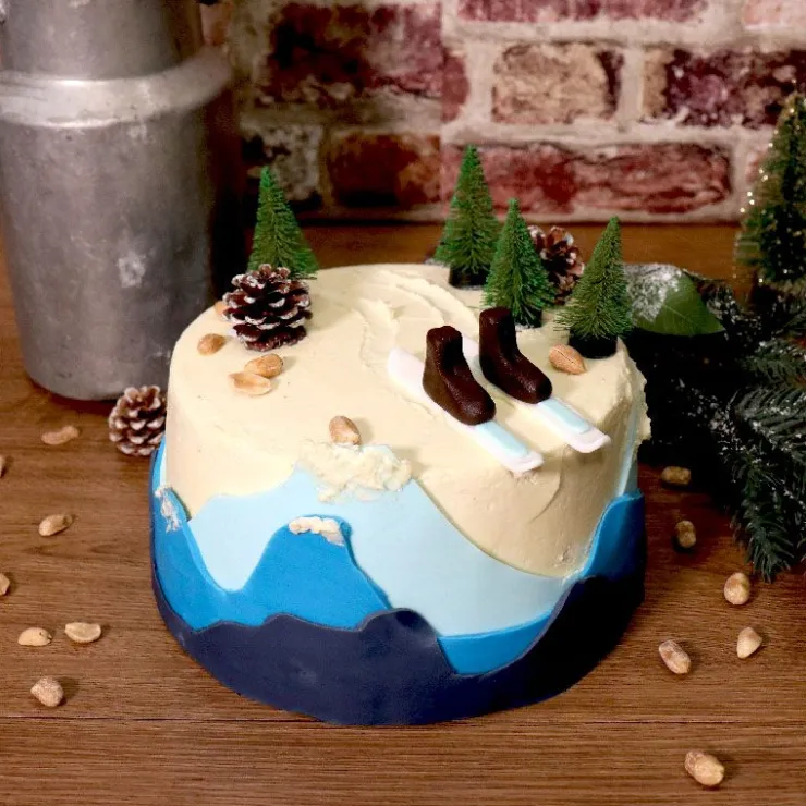 Pâte à sucre bleue étalée-Cerf Dellier Hot
