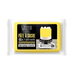 Pâte à sucre jaune 100 g-Cerf Dellier Best
