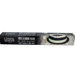 Pâte à sucre noire étalée-Cerf Dellier Hot